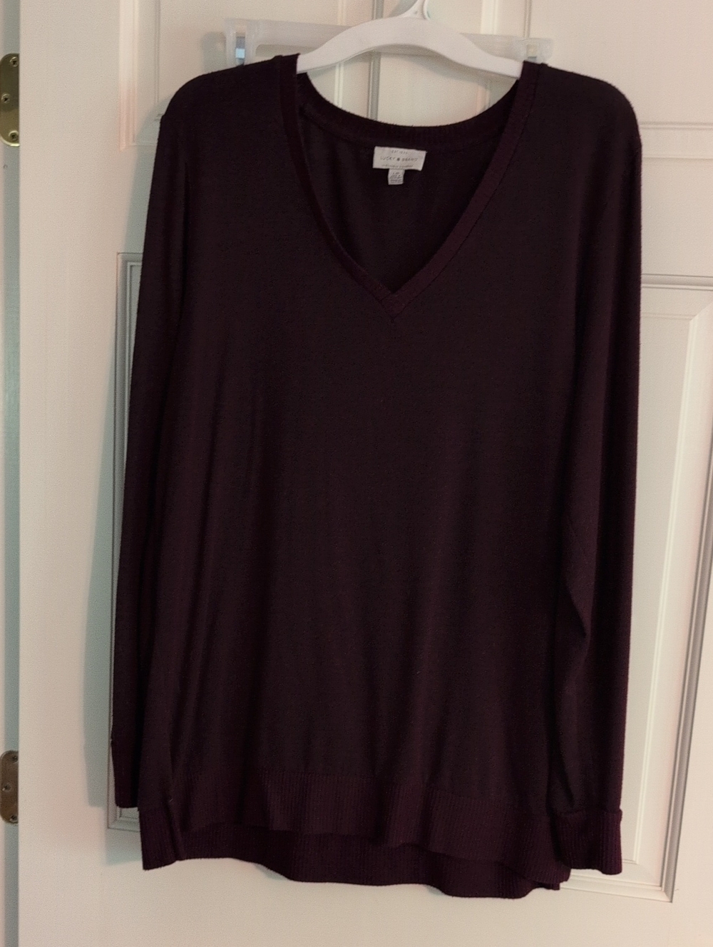 Lucky Brand Burgundy Lightweight Oversized Sweater Size L